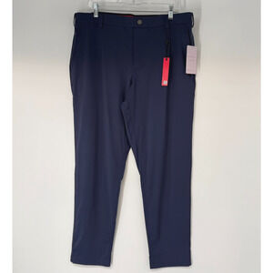 NWT Redvanly Bradley Trouser Pants Mens XL/30 Long Midnight Navy Perfomance Golf